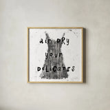 Laundry Rules VI BW by Sue Schlabach. Shown in a natural wood glass frame for a timeless modern aesthetic. Available as an archival giclee rolled canvas, fine art paper, or poster print. SKU 74234a.