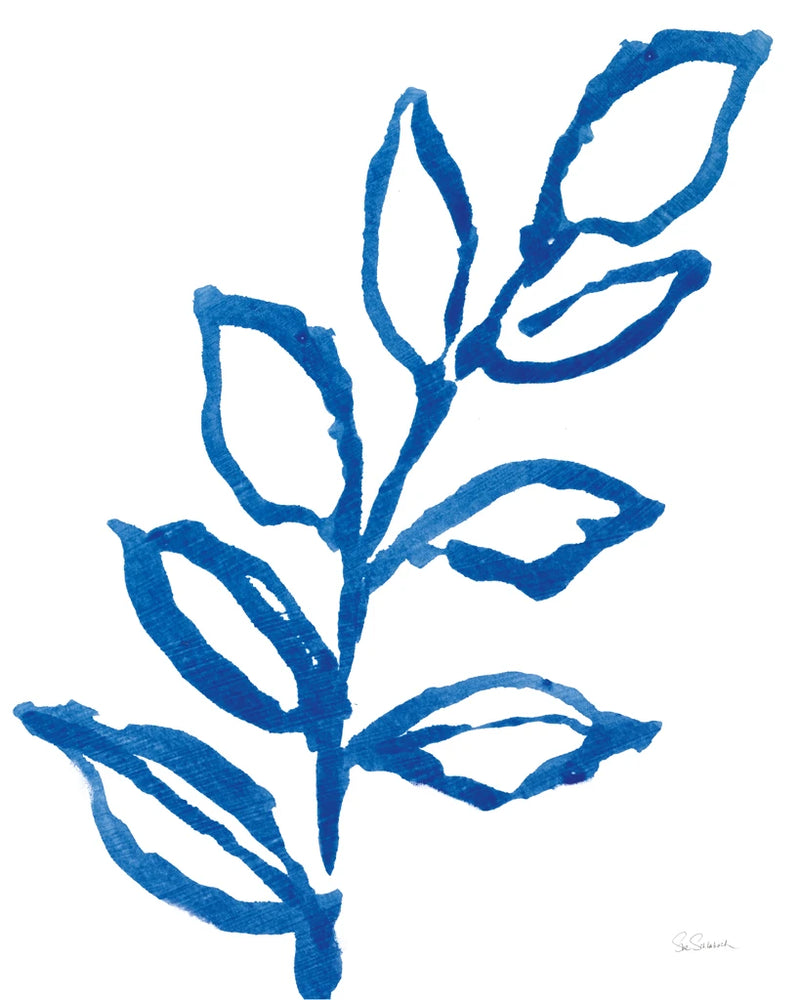 Leafy Blue I by Sue Schlabach