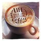 Life Begins After Coffee by Sue Schlabach. SKU 14022a. Archival Giclee Fine art print for wall decor.