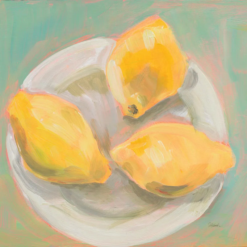 Life and Lemons I by Sue Schlabach. SKU 63360a. Archival Giclee Fine art print for wall decor.
