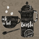 Linen Coffee II by Sue Schlabach. SKU 21875a. Archival Giclee Fine art print for wall decor.