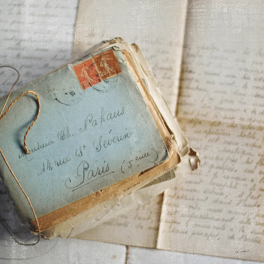 Love Letters I by Sue Schlabach. SKU 17407a. Archival Giclee Fine art print for wall decor.