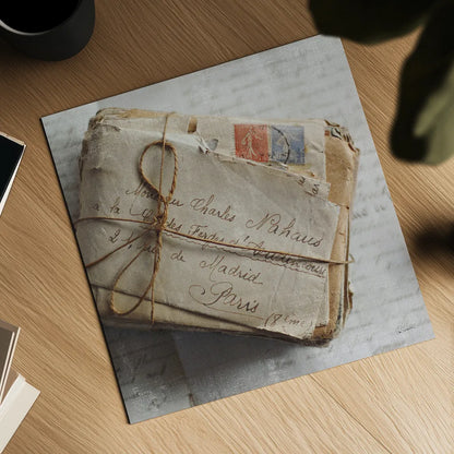 Love Letters II by Sue Schlabach. Shown as a detailed flat fine art print, highlighting archival giclee quality. Available as an archival giclee rolled canvas, fine art paper, or poster print. SKU 17408a.