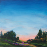 Lupine Evening by Sue Schlabach. SKU 83144a. Archival Giclee Fine art print for wall decor.