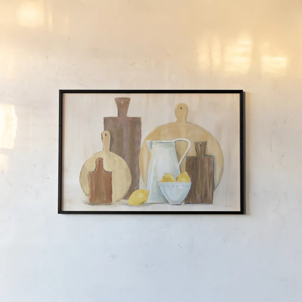 Marnies Kitchen III by Sue Schlabach. shown as a paper print in a black flame. Available as a archival giclee rolled canvas, fine art paper, or poster print. SKU 79222i.