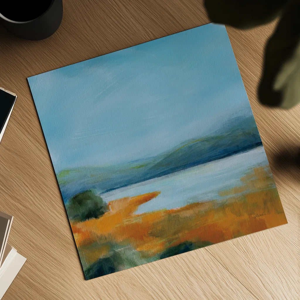 Mirror of Sky by Sue Schlabach. Shown as a detailed flat fine art print, highlighting archival giclee quality. Available as an archival giclee rolled canvas, fine art paper, or poster print. SKU 87732a.