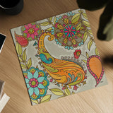 Mod Paisley I by Sue Schlabach. Shown as a detailed flat fine art print, highlighting archival giclee quality. Available as an archival giclee rolled canvas, fine art paper, or poster print. SKU 23314a.