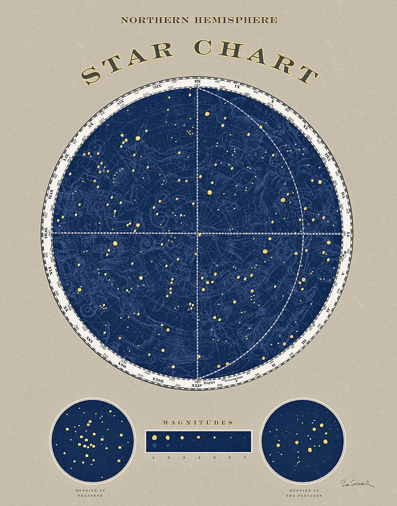 Northern Star Chart by Sue Schlabach