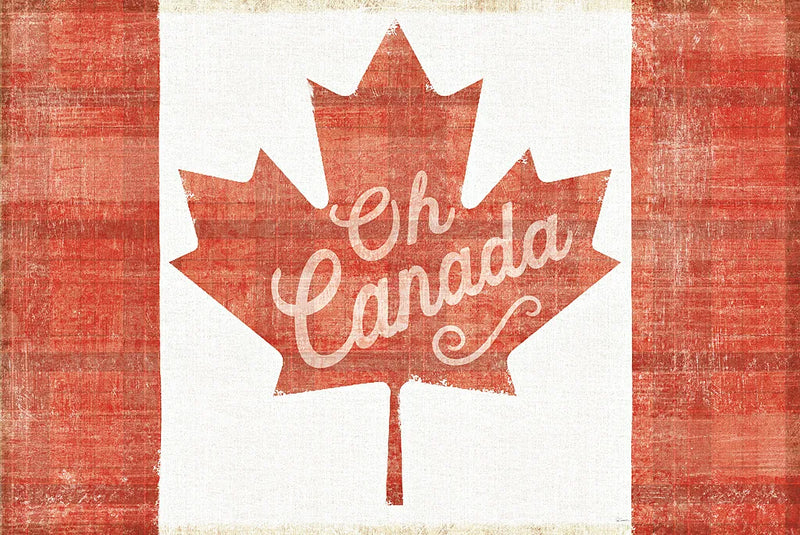 Oh Canada Flag by Sue Schlabach. SKU 30820i. Archival Giclee Fine art print for wall decor.