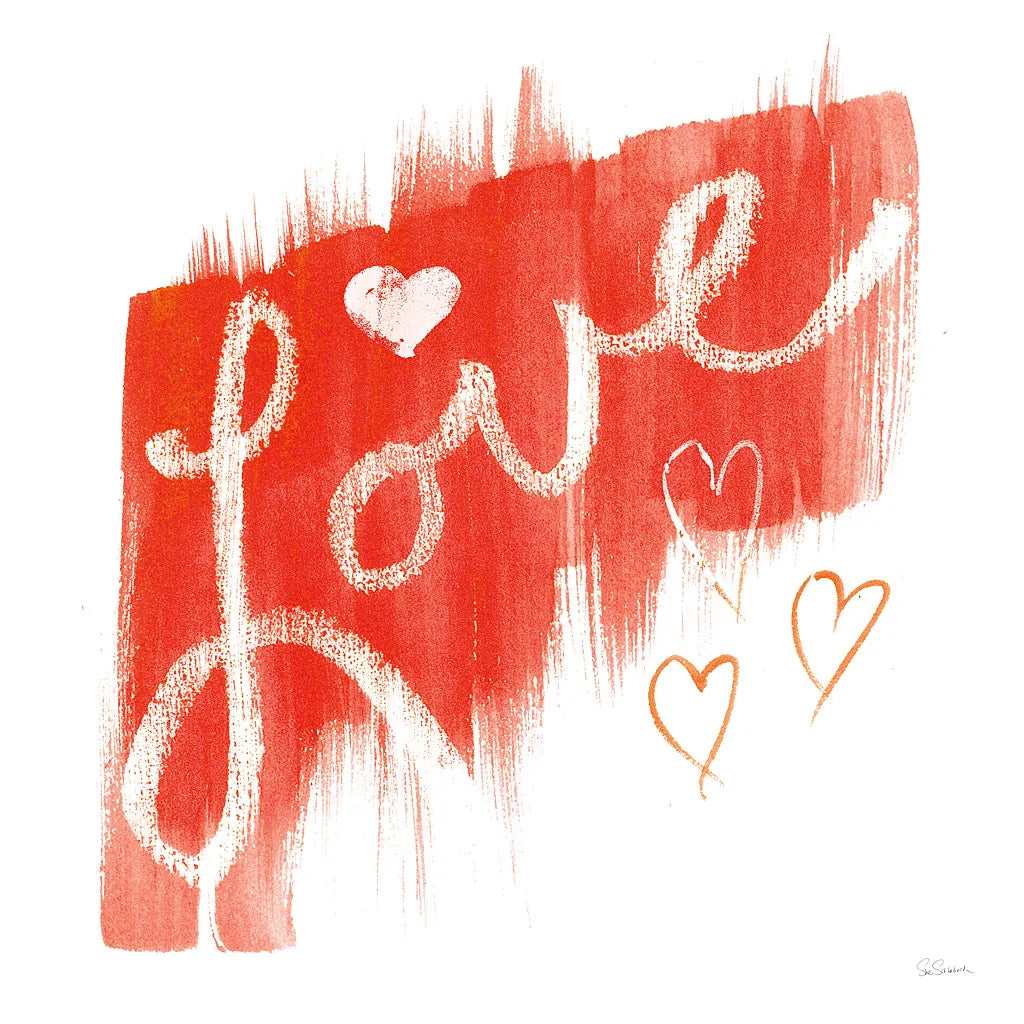 Painted Love by Sue Schlabach. SKU 49995a. Archival Giclee Fine art print for wall decor.