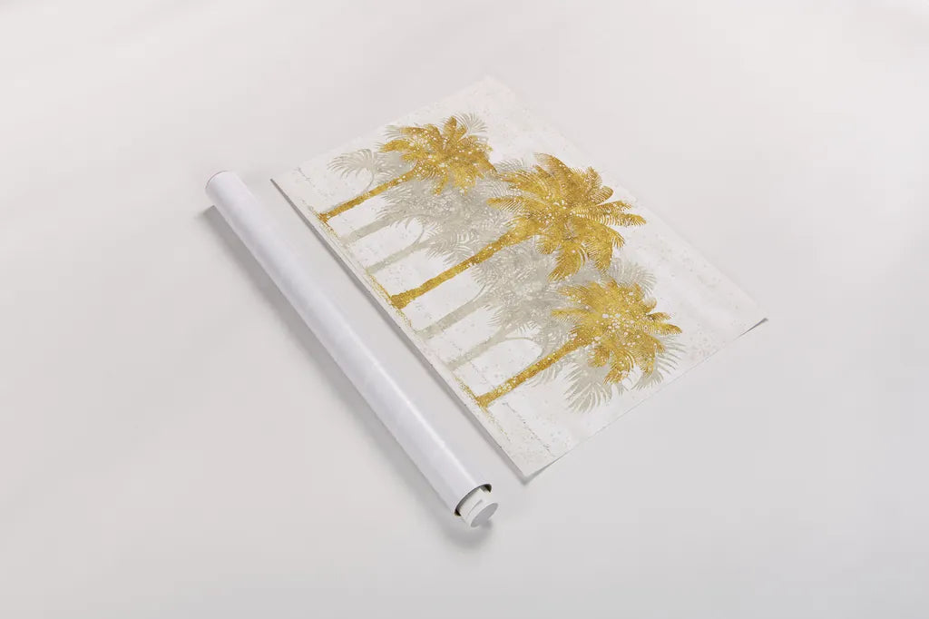 Palm Coast I by Sue Schlabach. shown as a rolled paper print. Available as archival giclee rolled canvas, fine art paper, or poster print. SKU 30521i.