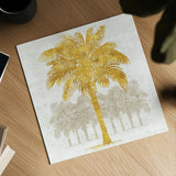 Palm Coast II by Sue Schlabach. Shown as a detailed flat fine art print, highlighting archival giclee quality. Available as an archival giclee rolled canvas, fine art paper, or poster print. SKU 20882a.