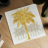 Palm Coast II by Sue Schlabach. Shown as a detailed flat fine art print, highlighting archival giclee quality. Available as an archival giclee rolled canvas, fine art paper, or poster print. SKU 30522a.