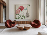 Paris Arbor II by Sue Schlabach. Shown as extra-large giant wall art in a modern living room. Available as an archival giclee rolled canvas, fine art paper, or poster print. SKU 36848a.