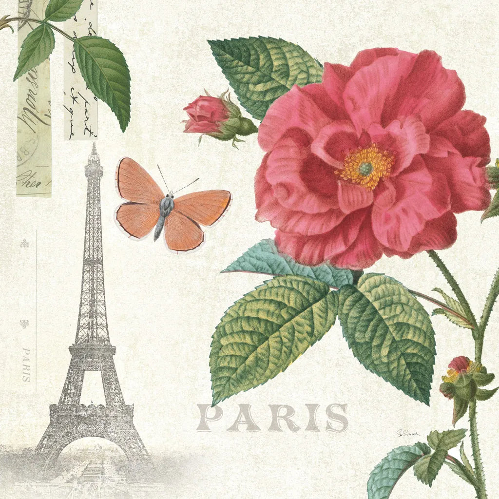 Paris Arbor III by Sue Schlabach. SKU 36849a. Archival Giclee Fine art print for wall decor.