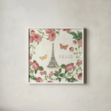 Paris Arbor V by Sue Schlabach. Shown in a crisp white glass frame for a clean and minimalist style. Available as an archival giclee rolled canvas, fine art paper, or poster print. SKU 36851a.