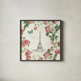 Paris Arbor VI by Sue Schlabach. Shown in a sleek black glass frame for a contemporary gallery look. Available as an archival giclee rolled canvas, fine art paper, or poster print. SKU 36846a.