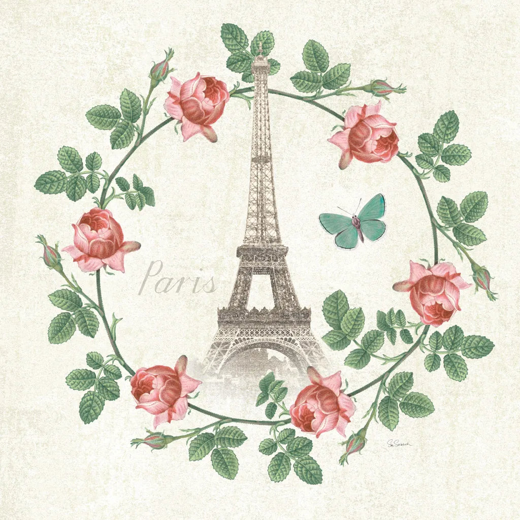 Paris Arbor VII by Sue Schlabach. SKU 36911a. Archival Giclee Fine art print for wall decor.