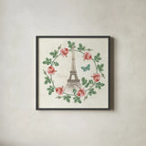 Paris Arbor VII by Sue Schlabach. Shown in a sleek black glass frame for a contemporary gallery look. Available as an archival giclee rolled canvas, fine art paper, or poster print. SKU 36911a.