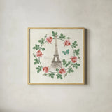 Paris Arbor VII by Sue Schlabach. Shown in a natural wood glass frame for a timeless modern aesthetic. Available as an archival giclee rolled canvas, fine art paper, or poster print. SKU 36911a.