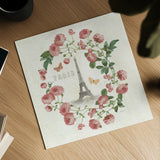 Paris Arbor VIII by Sue Schlabach. Shown as a detailed flat fine art print, highlighting archival giclee quality. Available as an archival giclee rolled canvas, fine art paper, or poster print. SKU 36912a.