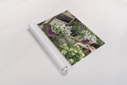 Paris Flower Market by Sue Schlabach. shown as a rolled paper print. Available as archival giclee rolled canvas, fine art paper, or poster print. SKU 34133i.