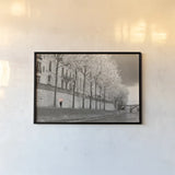 Paris in the Rain III by Sue Schlabach. shown as a paper print in a black flame. Available as a archival giclee rolled canvas, fine art paper, or poster print. SKU 41085i.