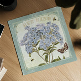 Parisian Flowers II Bees by Sue Schlabach. Shown as a detailed flat fine art print, highlighting archival giclee quality. Available as an archival giclee rolled canvas, fine art paper, or poster print. SKU 71319a.