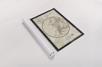 Plan de Meridien by Sue Schlabach. shown as a rolled paper print. Available as archival giclee rolled canvas, fine art paper, or poster print. SKU 36392i.