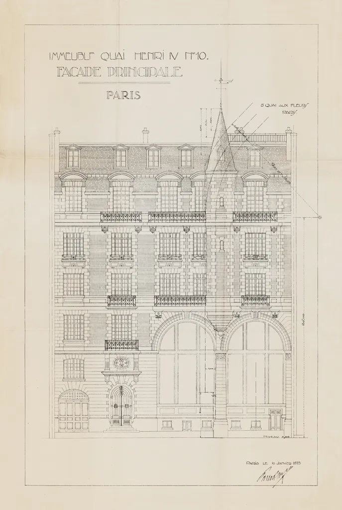 Quai Henri I by Sue Schlabach. SKU 9898h. Archival Giclee Fine art print for wall decor.