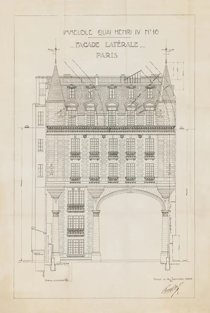 Quai Henri II by Sue Schlabach. SKU 9899h. Archival Giclee Fine art print for wall decor.