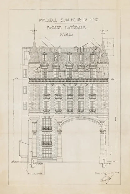 Quai Henri II by Sue Schlabach. SKU 9899h. Archival Giclee Fine art print for wall decor.