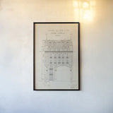 Quai Henri II by Sue Schlabach. shown as a paper print in a black flame. Available as a archival giclee rolled canvas, fine art paper, or poster print. SKU 9899h.
