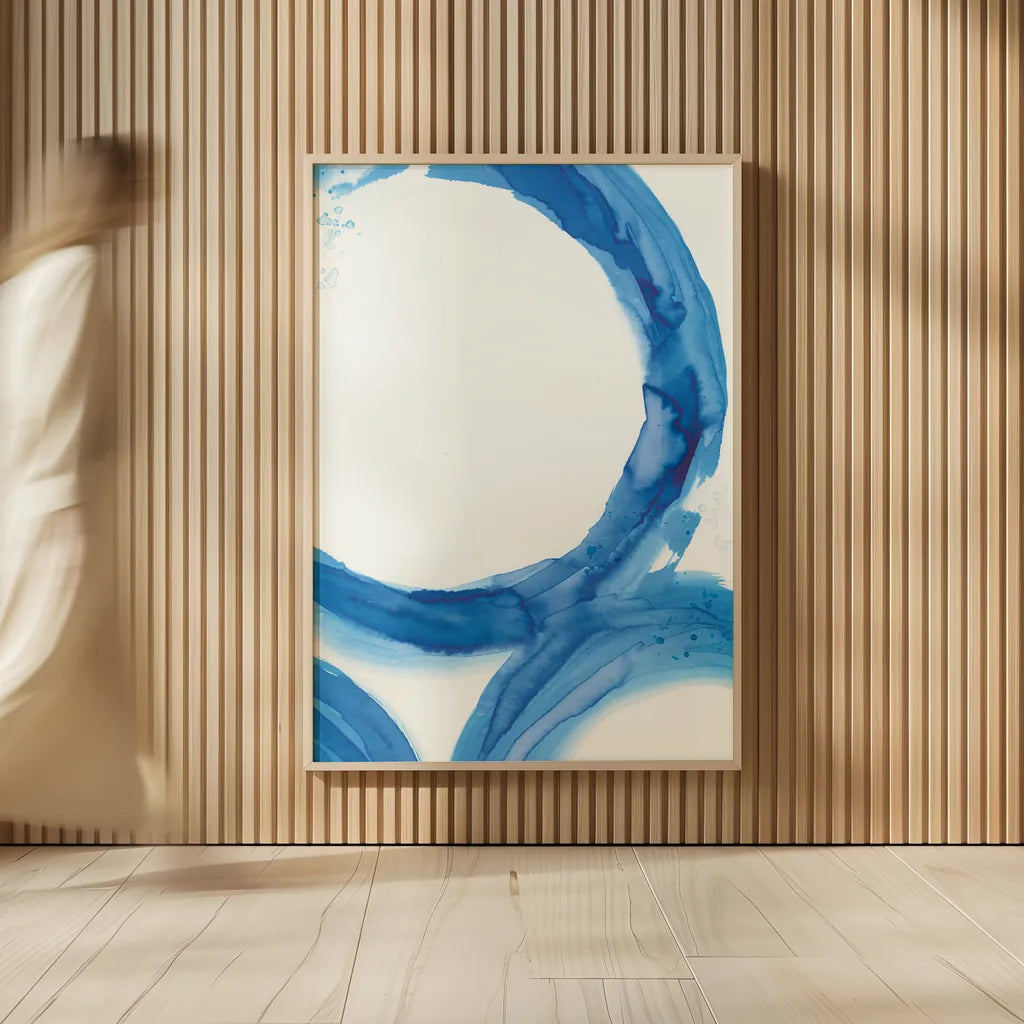 Rings of Water I by Sue Schlabach. shown as over sized large wall art. Available as an archival giclee rolled canvas, fine art paper, or poster print. SKU 68110h.