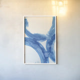 Rings of Water II by Sue Schlabach. shown as a paper print in a white frame. Available as a archival giclee rolled canvas, fine art paper, or poster print. SKU 68111h.