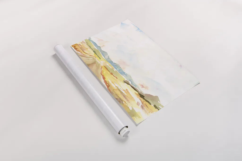 Road to Bountiful by Sue Schlabach. shown as a rolled paper print. Available as archival giclee rolled canvas, fine art paper, or poster print. SKU 63746i.