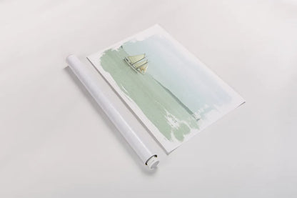 Sailing on the Bay by Sue Schlabach. shown as a rolled paper print. Available as archival giclee rolled canvas, fine art paper, or poster print. SKU 47304i.