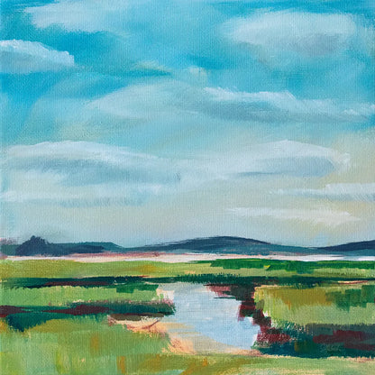 Sanctuary Marsh by Sue Schlabach. SKU 87733a. Archival Giclee Fine art print for wall decor.