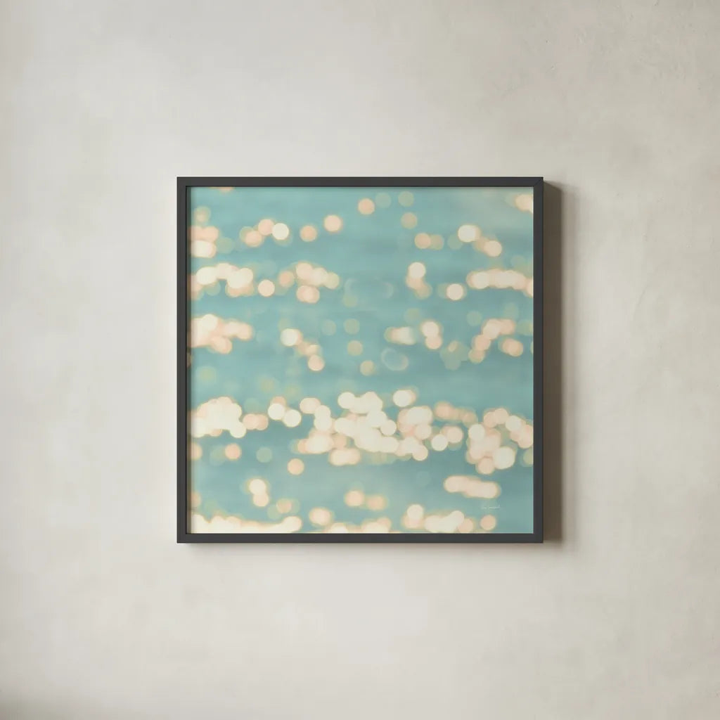 Sea Inspiration II v2 no Words by Sue Schlabach. Shown in a sleek black glass frame for a contemporary gallery look. Available as an archival giclee rolled canvas, fine art paper, or poster print. SKU 33118a.