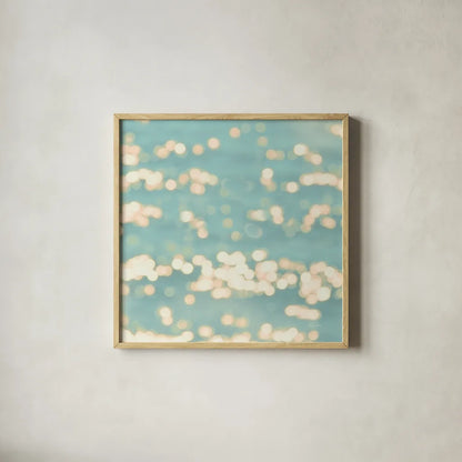Sea Inspiration II v2 no Words by Sue Schlabach. Shown in a natural wood glass frame for a timeless modern aesthetic. Available as an archival giclee rolled canvas, fine art paper, or poster print. SKU 33118a.