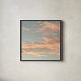 Sea Inspiration III v2 no Words by Sue Schlabach. Shown in a sleek black glass frame for a contemporary gallery look. Available as an archival giclee rolled canvas, fine art paper, or poster print. SKU 33119a.