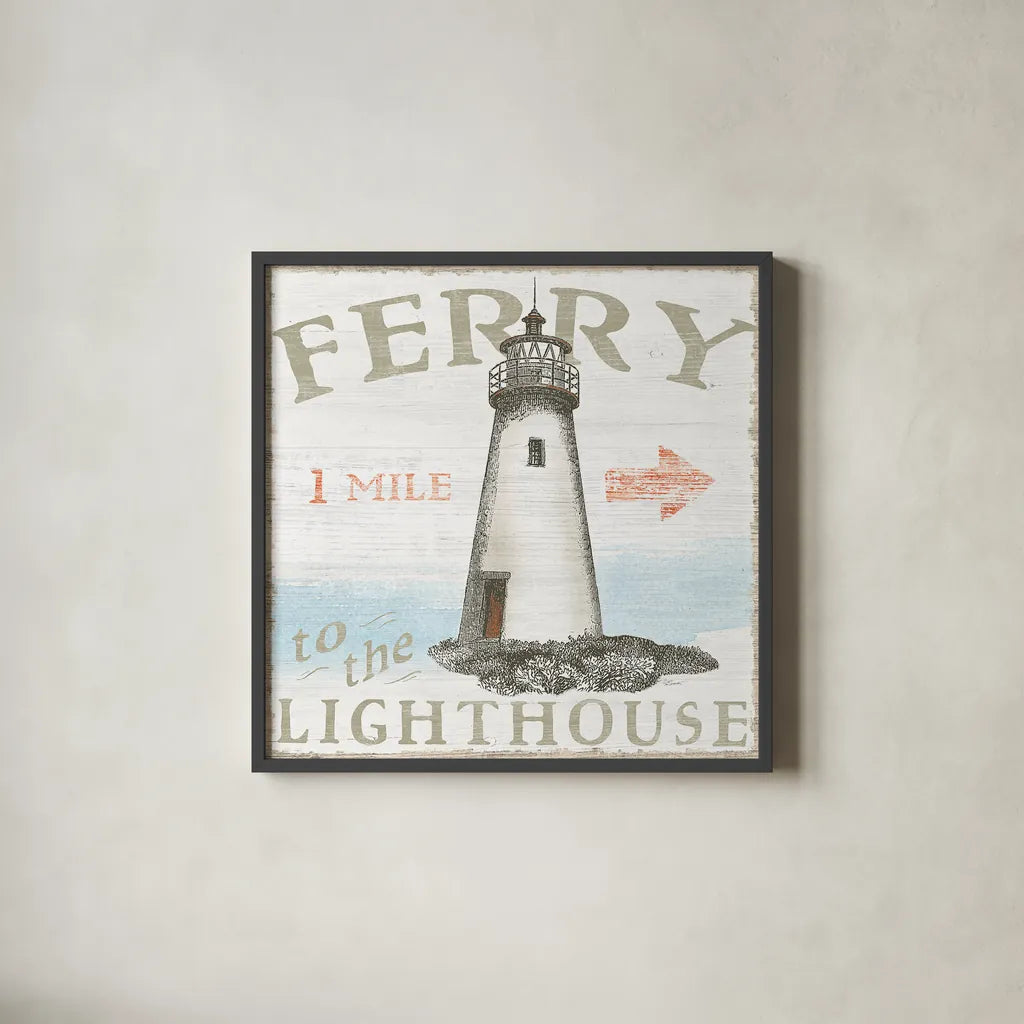 Seaside Life IV by Sue Schlabach. Shown in a sleek black glass frame for a contemporary gallery look. Available as an archival giclee rolled canvas, fine art paper, or poster print. SKU 24961a.