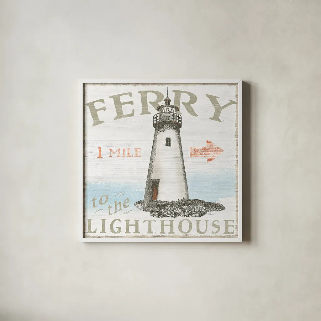 Seaside Life IV by Sue Schlabach. Shown in a crisp white glass frame for a clean and minimalist style. Available as an archival giclee rolled canvas, fine art paper, or poster print. SKU 24961a.