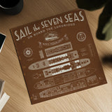 Sepia Luxury Liner by Sue Schlabach. Shown as a detailed flat fine art print, highlighting archival giclee quality. Available as an archival giclee rolled canvas, fine art paper, or poster print. SKU 44645a.