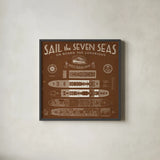 Sepia Luxury Liner by Sue Schlabach. Shown in a sleek black glass frame for a contemporary gallery look. Available as an archival giclee rolled canvas, fine art paper, or poster print. SKU 44645a.