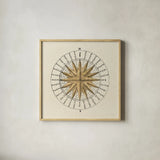 Serene Solar Globe II by Sue Schlabach. Shown in a natural wood glass frame for a timeless modern aesthetic. Available as an archival giclee rolled canvas, fine art paper, or poster print. SKU 90723a.