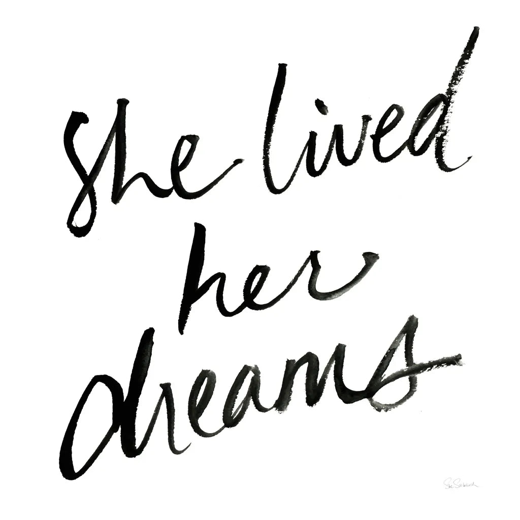 She Lived Her Dreams by Sue Schlabach. SKU 48128a. Archival Giclee Fine art print for wall decor.