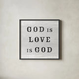 Signs of Faith II by Sue Schlabach. Shown in a sleek black glass frame for a contemporary gallery look. Available as an archival giclee rolled canvas, fine art paper, or poster print. SKU 26487a.