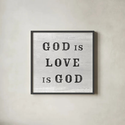 Signs of Faith II by Sue Schlabach. Shown in a sleek black glass frame for a contemporary gallery look. Available as an archival giclee rolled canvas, fine art paper, or poster print. SKU 26487a.