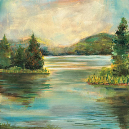 Silver Lake by Sue Schlabach. SKU 36117a. Archival Giclee Fine art print for wall decor.